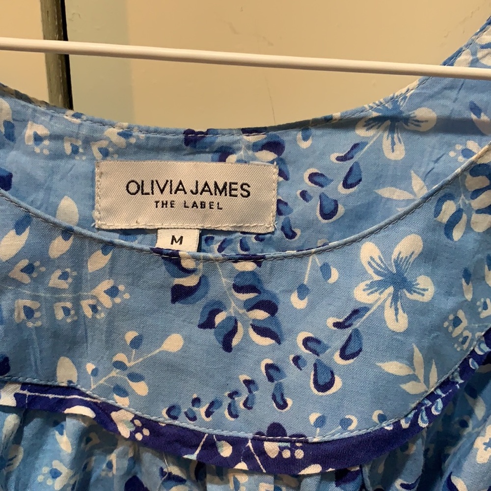 BNWT Olivia James belted long sleeve dress. Size M